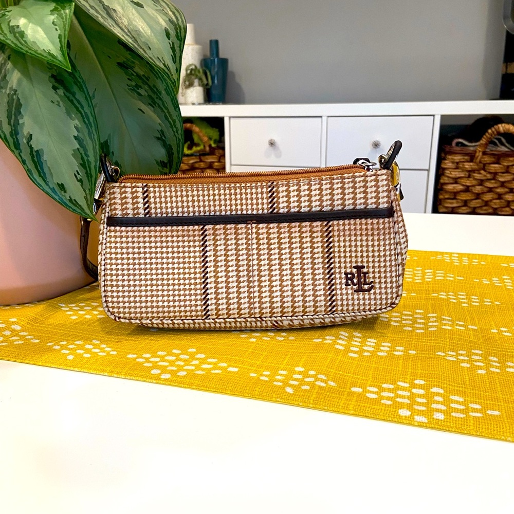 Vintage Ralph Lauren houndstooth purse